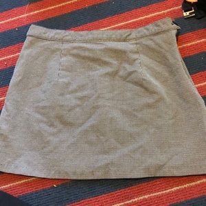 Houndstooth Print Mini Skirt